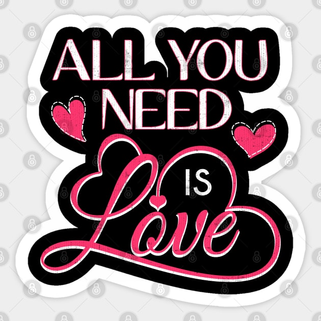 All You Need Is Love Sticker by belownormal